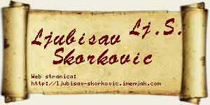 Ljubisav Skorković vizit kartica